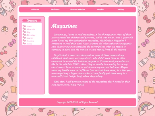 Misc pages/Magazines screenshot
