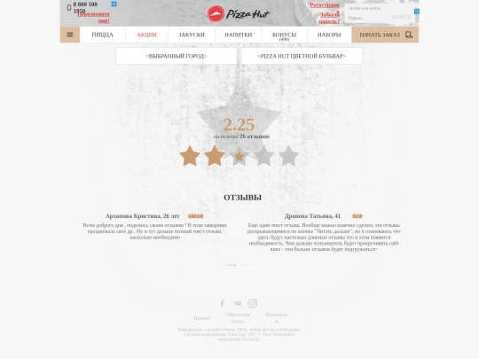 pizzahut/website/20170628/ratings screenshot