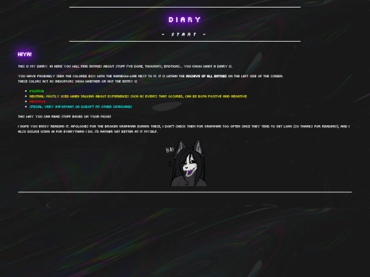 Diary/diary-start screenshot