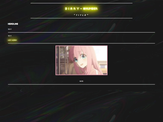 Diary/diary-template screenshot