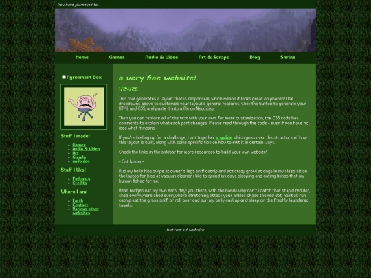 tempsite screenshot