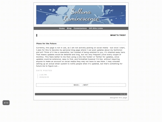 blog screenshot