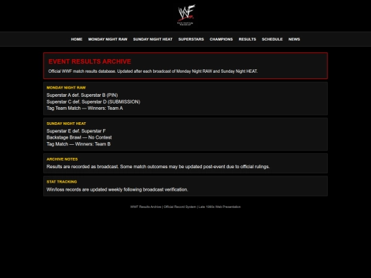 results screenshot