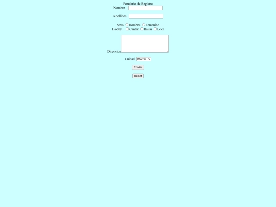 registro/Formulario de Reguistro screenshot