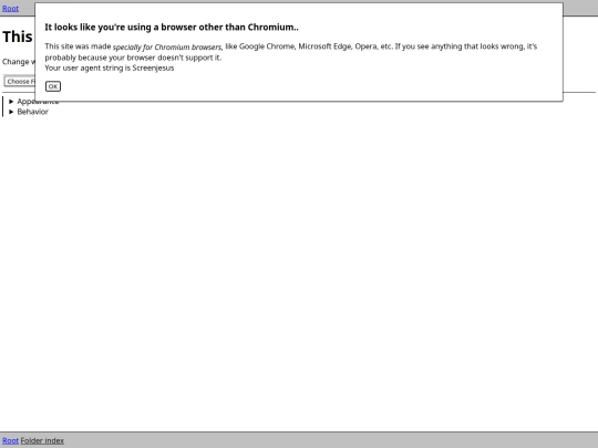 config screenshot