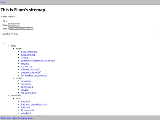 sitemap screenshot