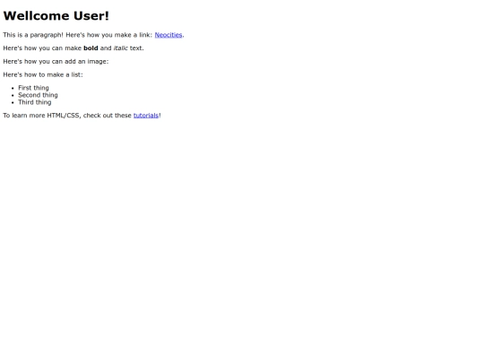 index screenshot