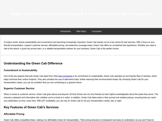 green-cab screenshot