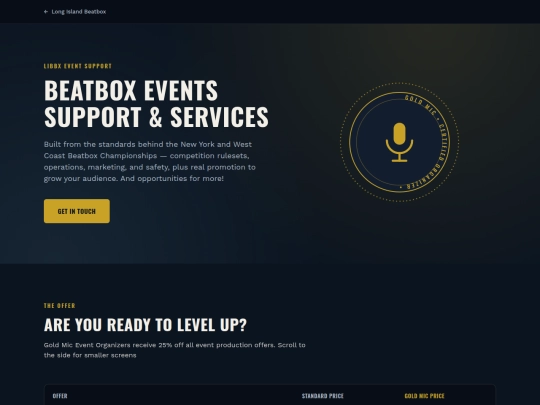 eventservices screenshot