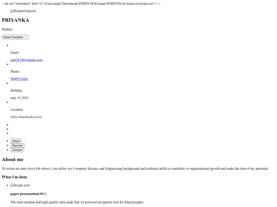 portfolio screenshot