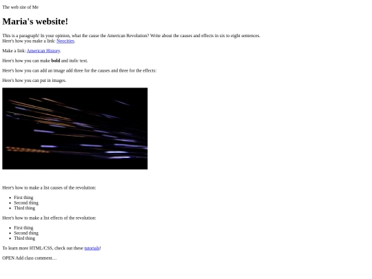 index screenshot