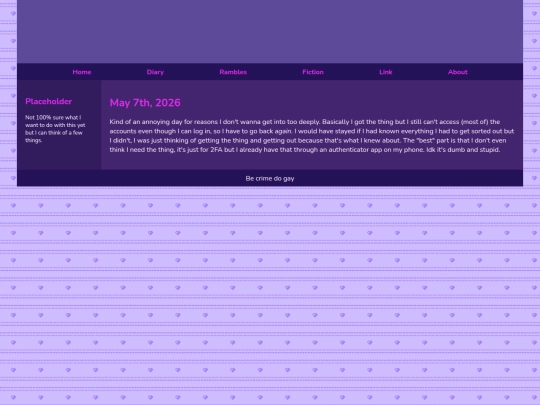 Diary/May 2026/May_7th_2026 screenshot