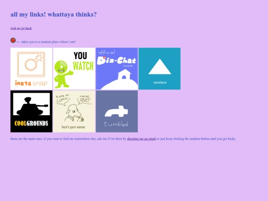 links screenshot
