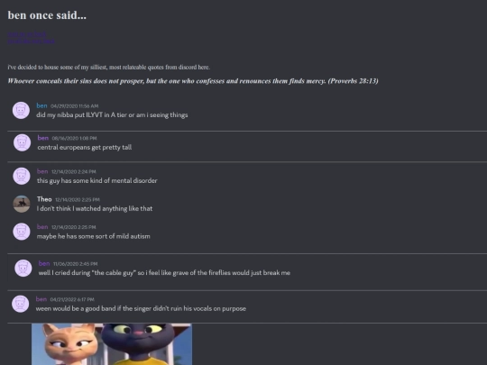 misc/oncesaid screenshot