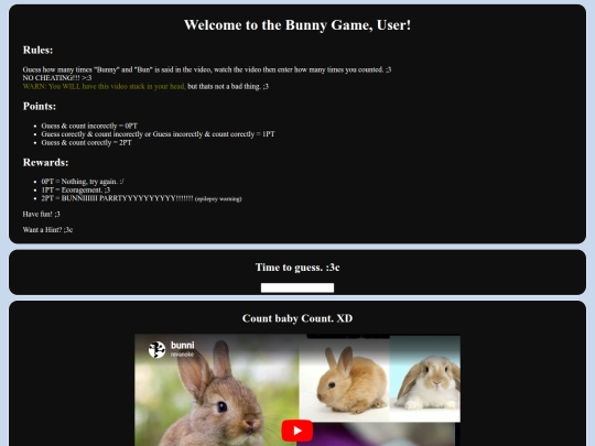 bunni_game screenshot