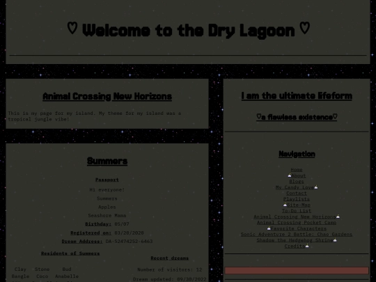 pages/animalcrossingnh screenshot