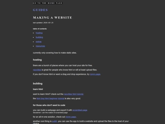 guides/making-a-website screenshot