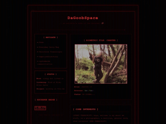 aboutme screenshot