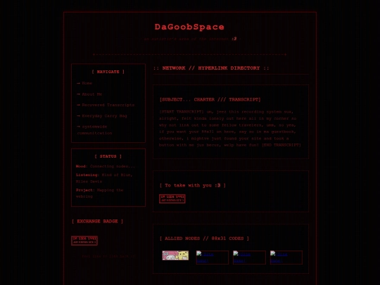 links screenshot