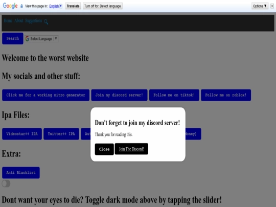 index screenshot
