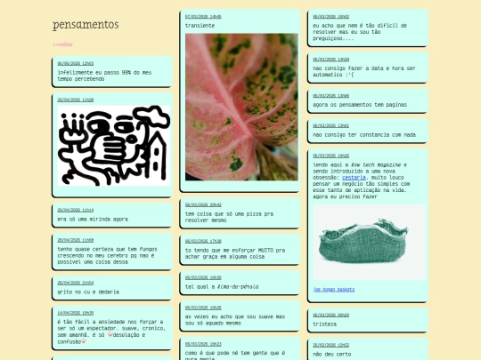 pensamentos screenshot
