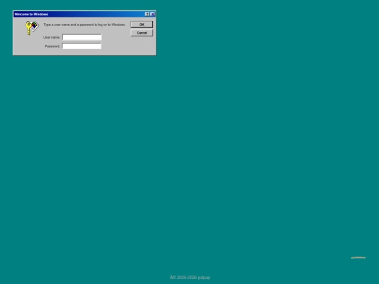 retro/retro-login screenshot