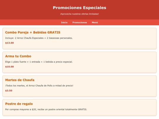 promociones screenshot