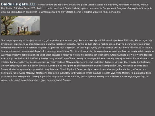 projekt/podstrony/baldur screenshot