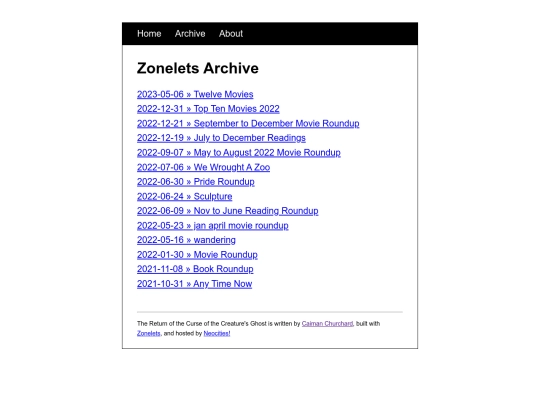 archive screenshot