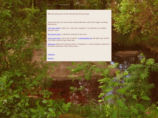 links screenshot