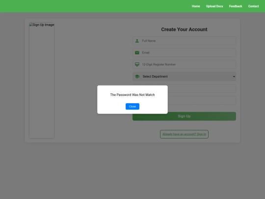 DigiLibrary/error screenshot