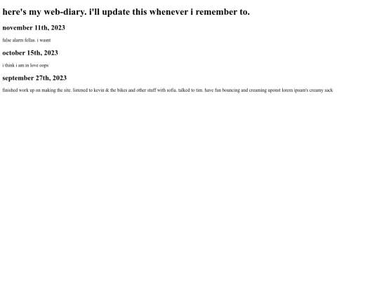 ilikebrunch/diary screenshot