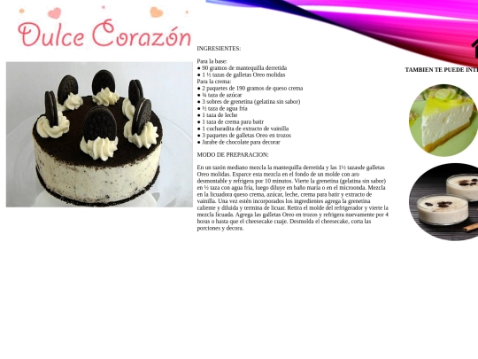 CHEESCAKE OREO screenshot