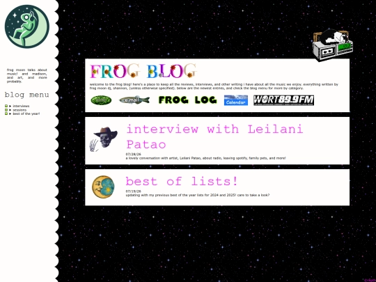 blog screenshot