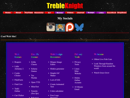 links screenshot