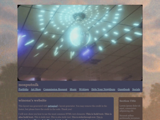 index screenshot