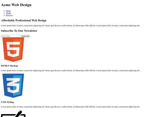 CSS screenshot