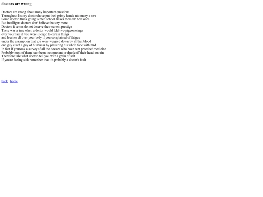 POEMS/doctors are wrong screenshot