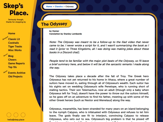 classics/odyssey screenshot