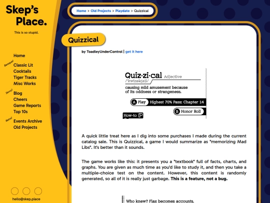 playdate/quizzical screenshot