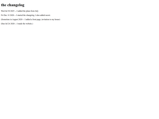 changelog screenshot