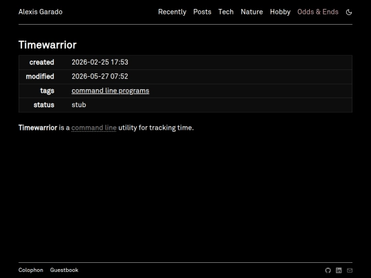wiki/timewarrior screenshot