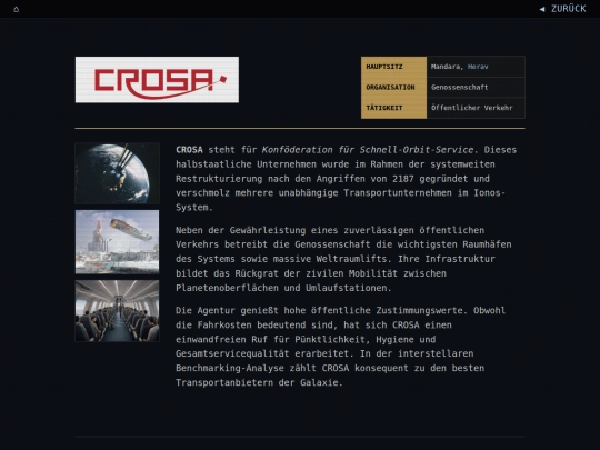 ionos/organisations/crosa screenshot