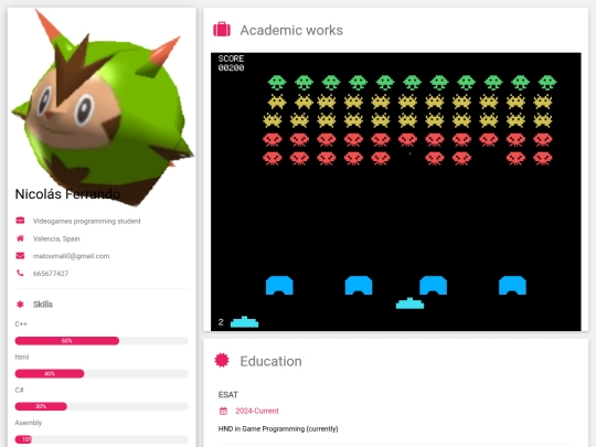 portfoliow3 screenshot