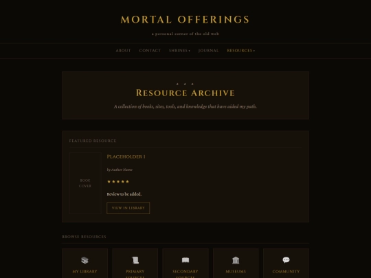 resources screenshot