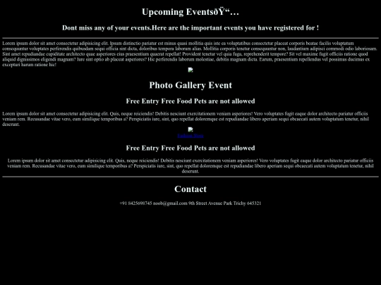 Event Management/event screenshot