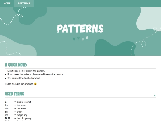 patterns screenshot