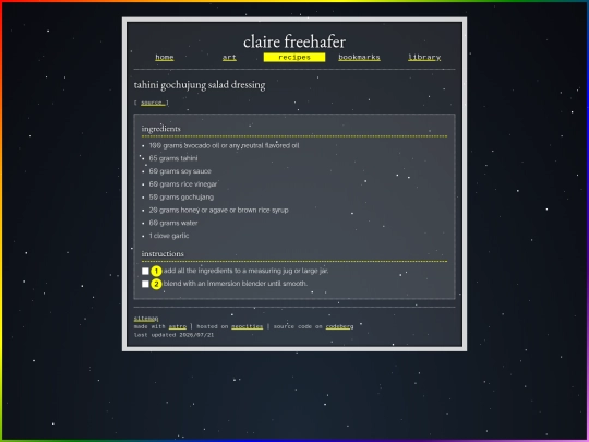 recipes/sauces/salad-dressing/tahini-gochujung-salad-dressing screenshot
