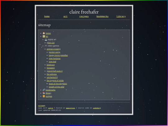 sitemap screenshot
