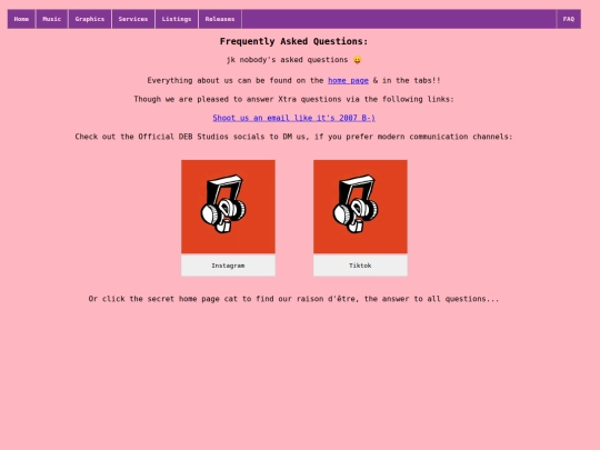 faq screenshot
